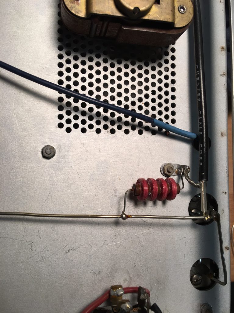 exposed wire in HV supply line