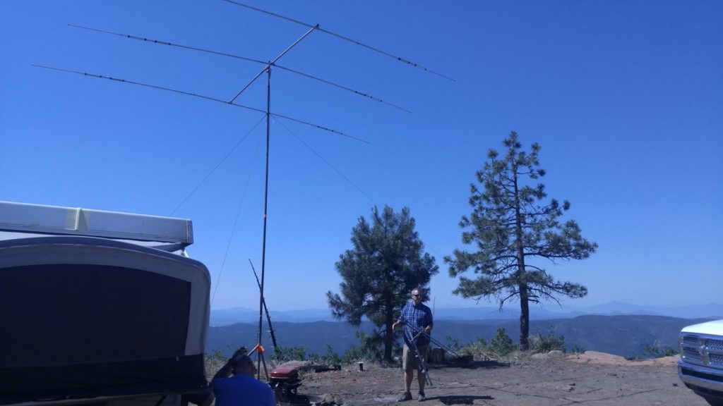 Antenna and view off the rim