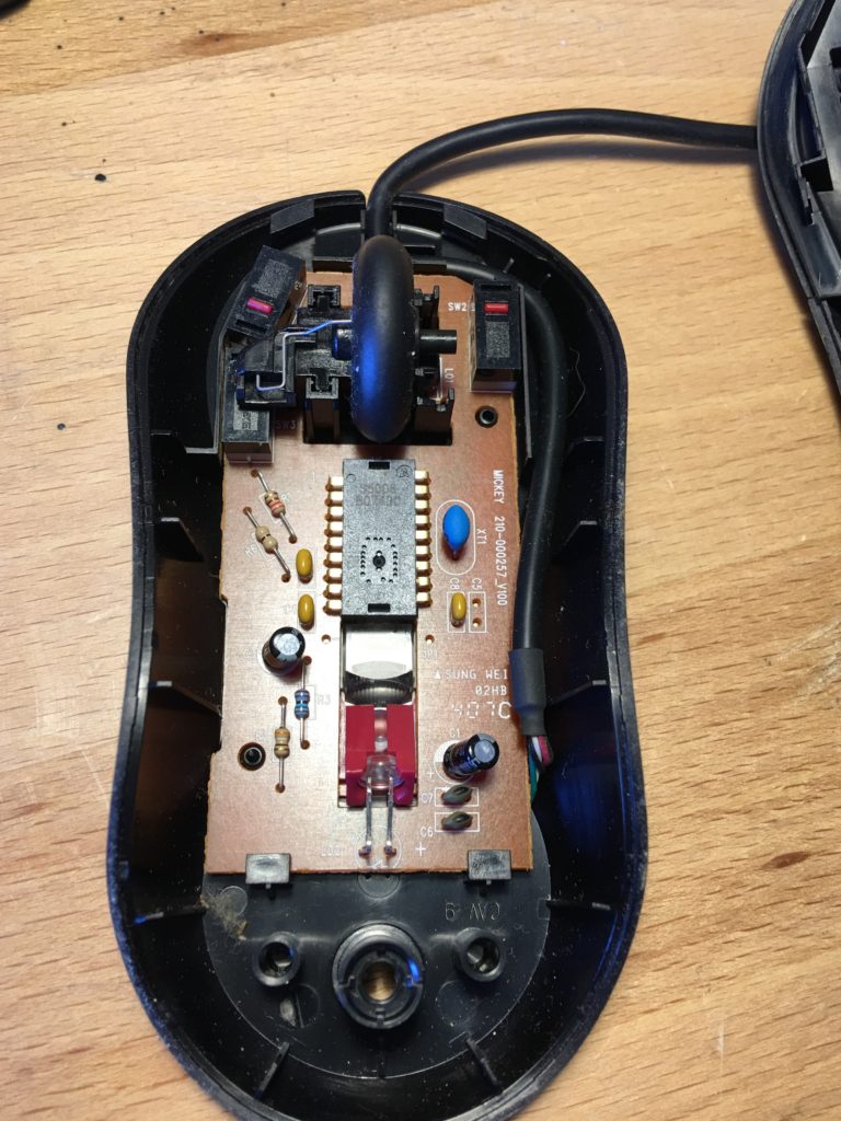 Image of mouse curcuit board