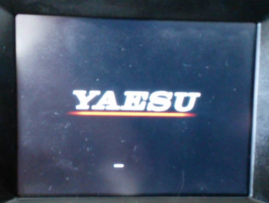 image of the Yaesu splash screen