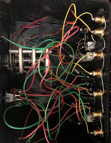 inside view of wiring of Station master box