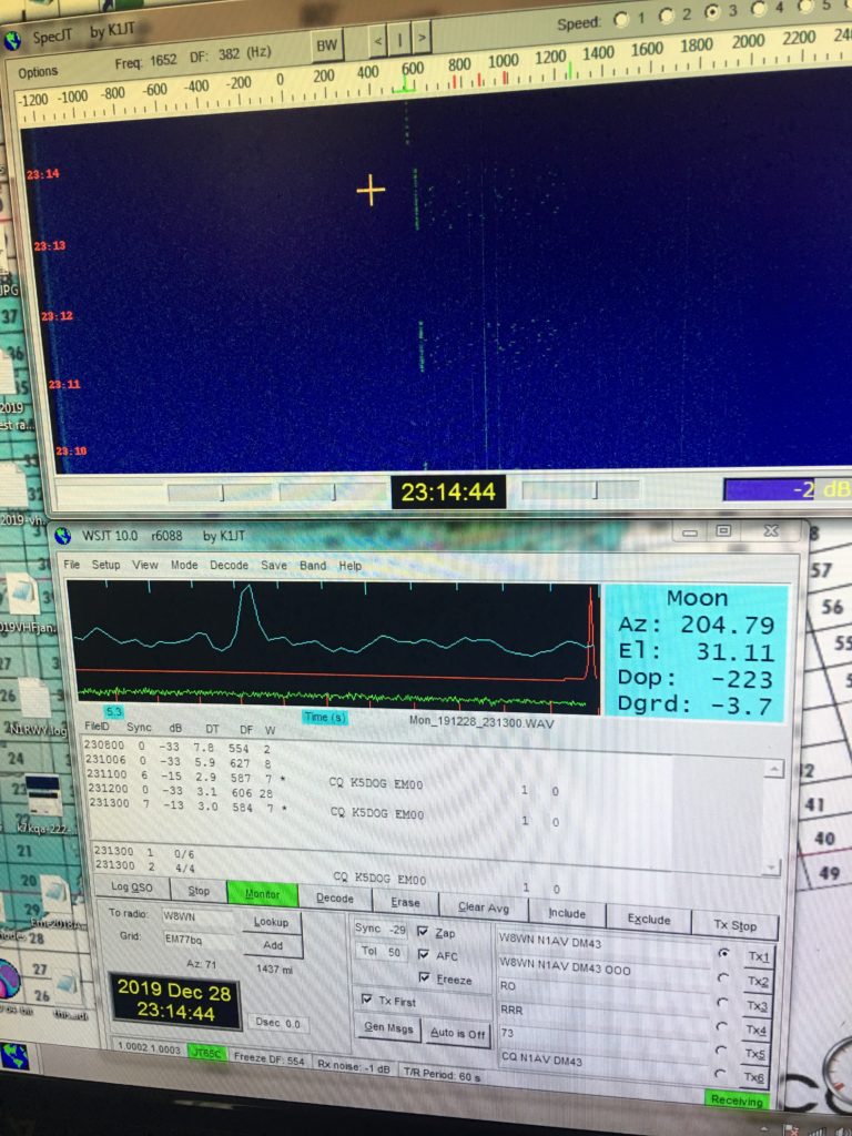 WSJT decodes