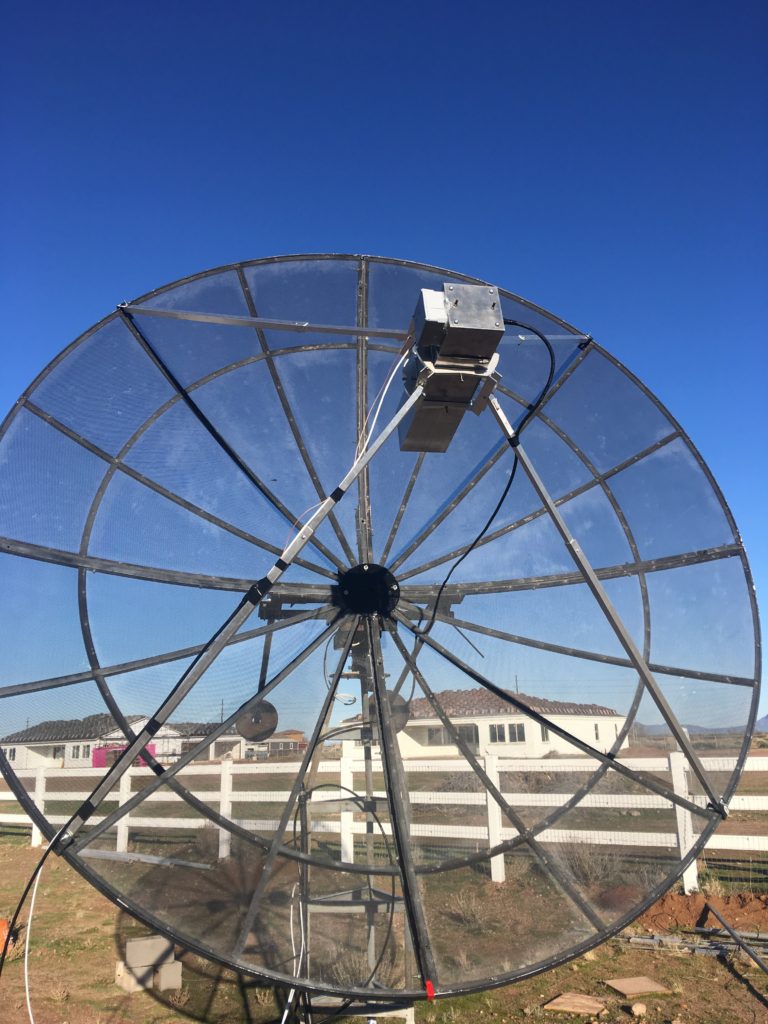 10' TVRO dish on 1296